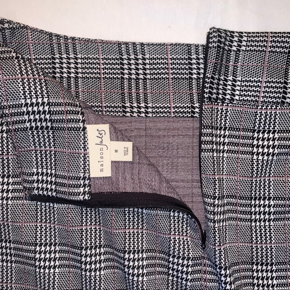 Maison Jules Plaid Mini Skirt CA - Picture 5 of 6